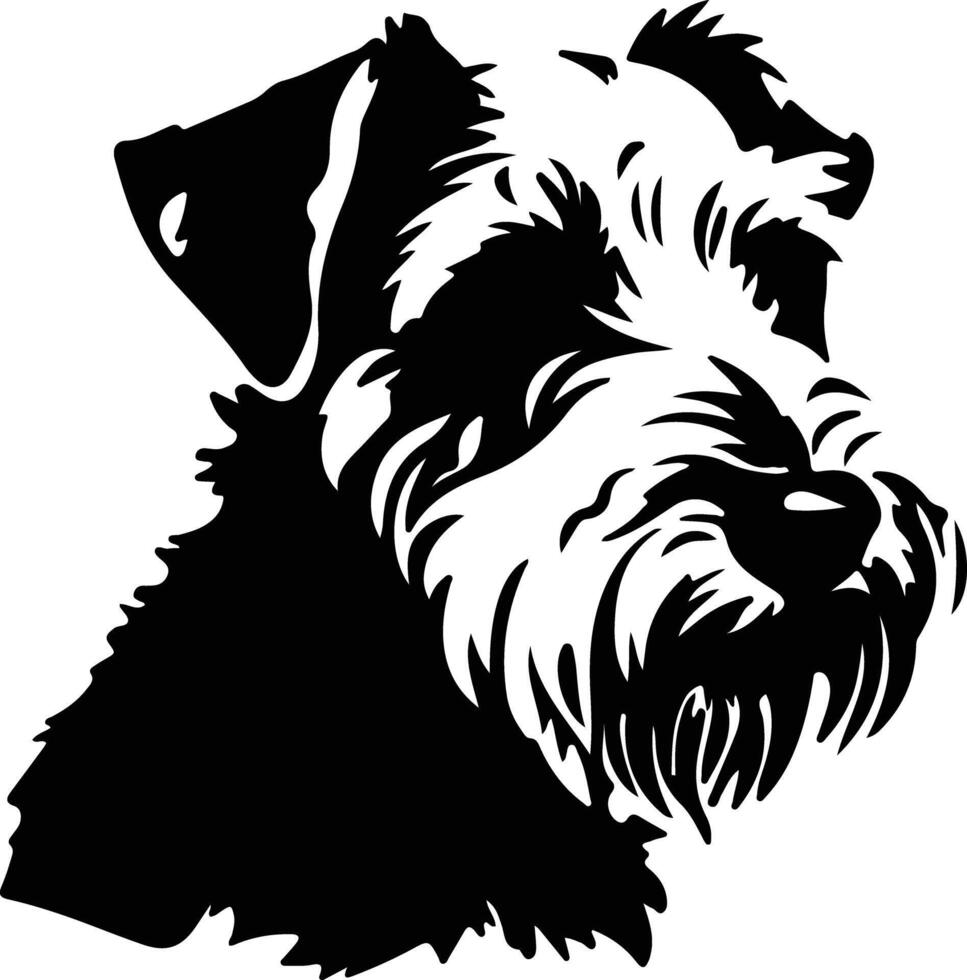 sealyham Terrier Silhouette Porträt vektor