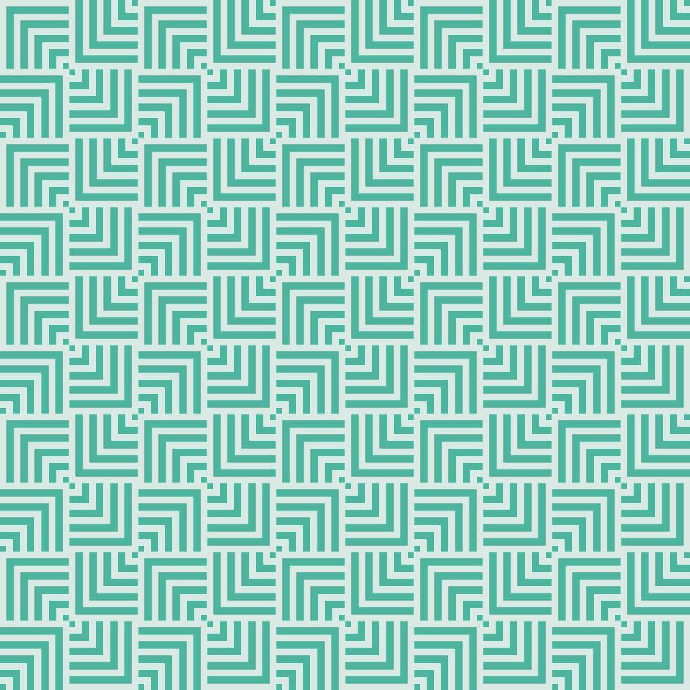 Grün nahtlos abstrakt geometrisch überlappend Quadrate Muster vektor