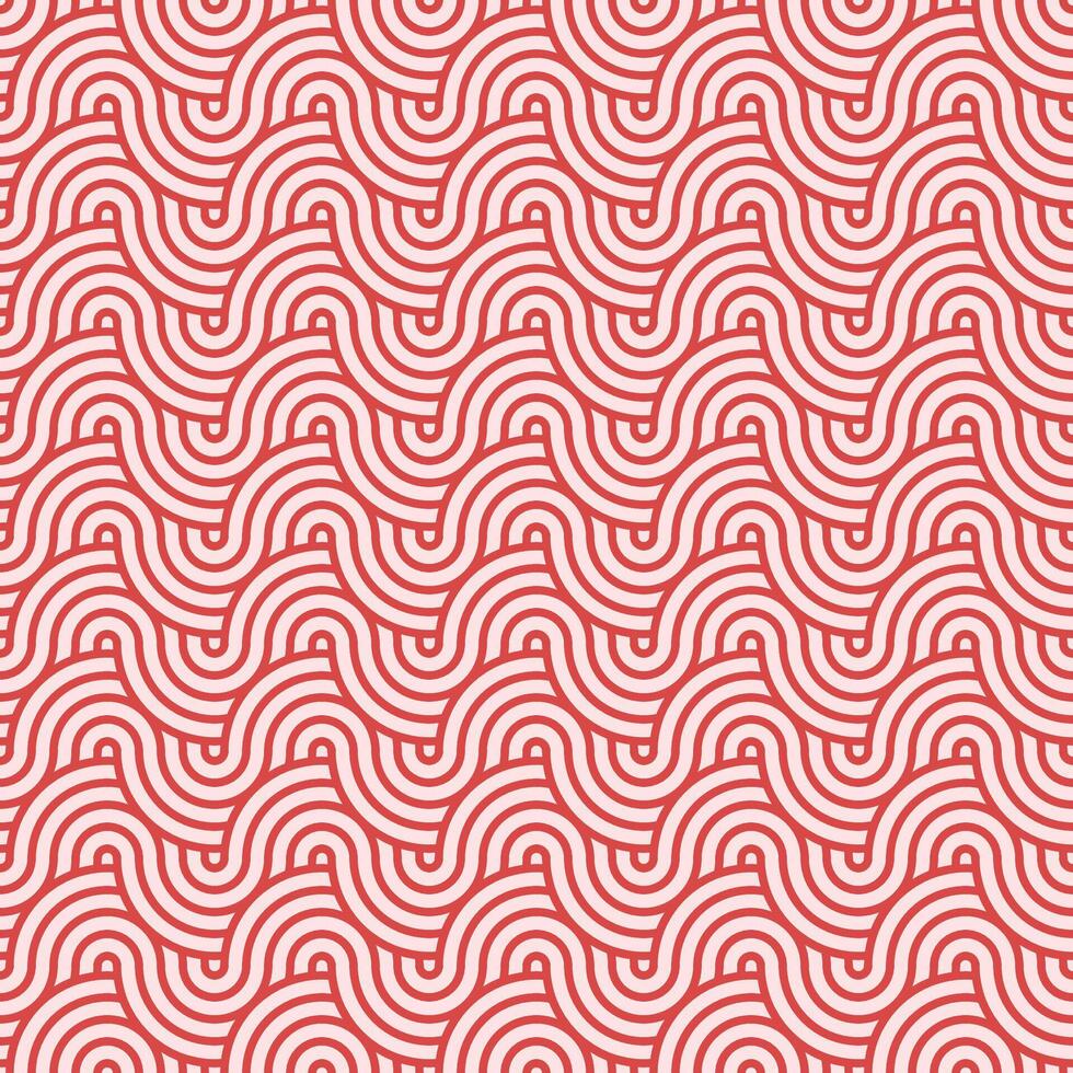 röd sömlös geometrisk japansk cirklar mönster vektor