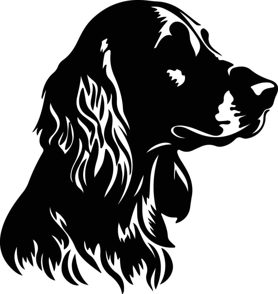 irisch Setter schwarz Silhouette vektor