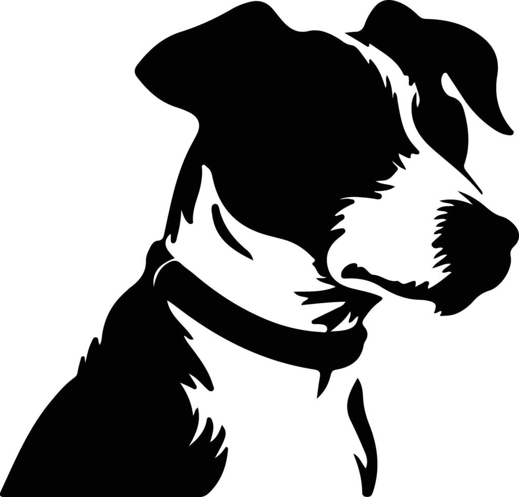 Jack Russell Terrier schwarz Silhouette vektor