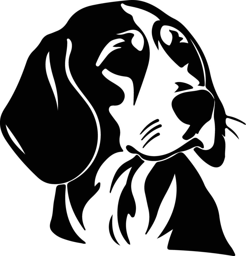 Beagle schwarz Silhouette vektor