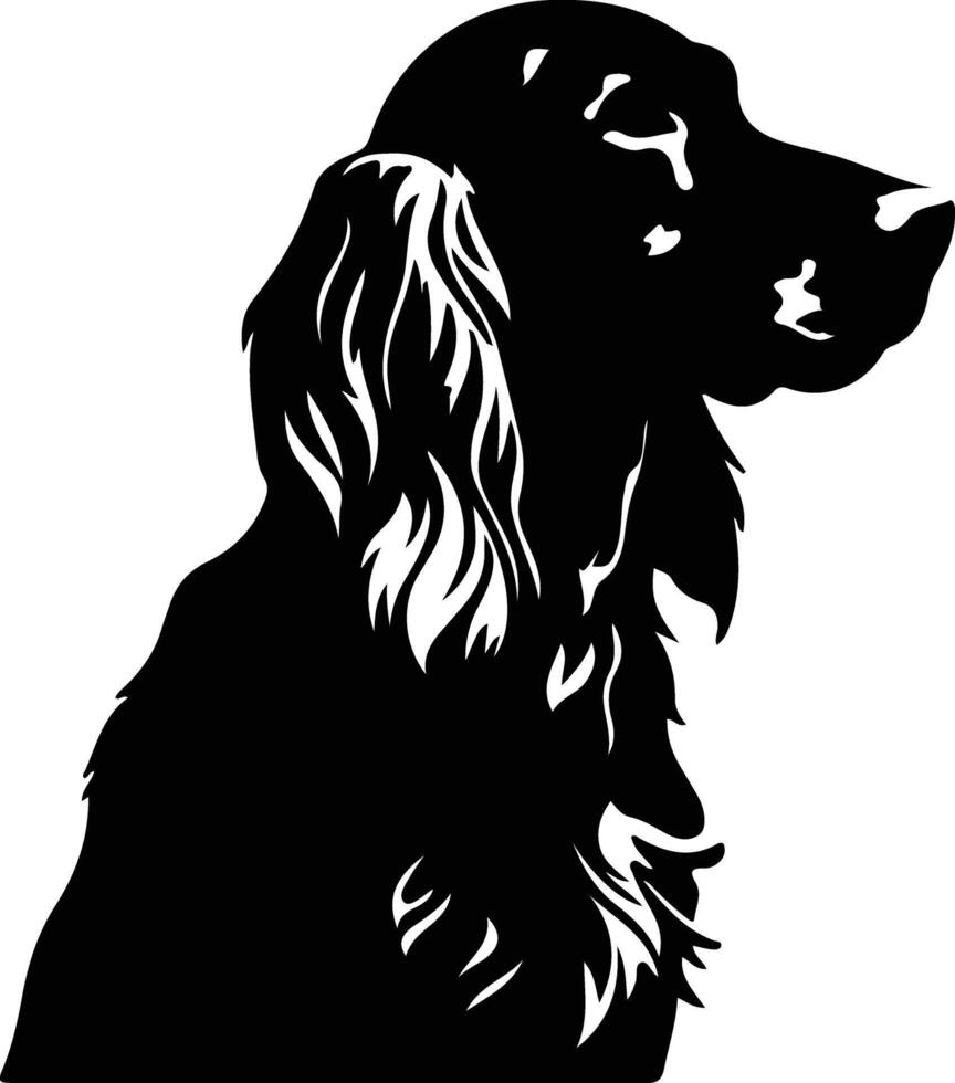 irisch Setter schwarz Silhouette vektor