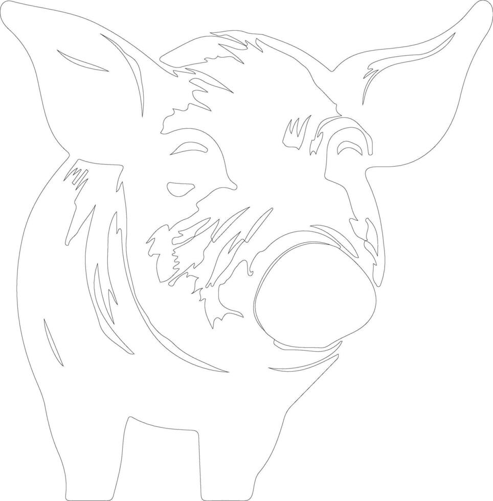 gris översikt silhuett vektor