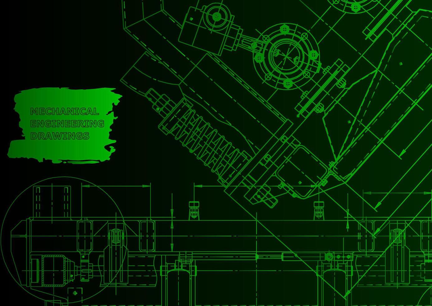 skizzieren. Vektor-Engineering-Illustration. Computergestützte Konstruktionssysteme vektor