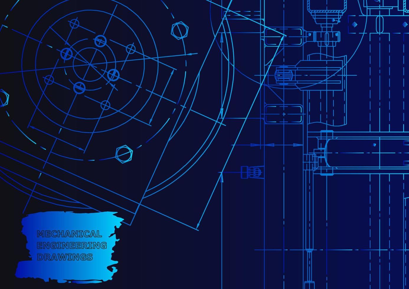 mechanischer Instrumentenbau. technischer abstrakter Hintergrund vektor