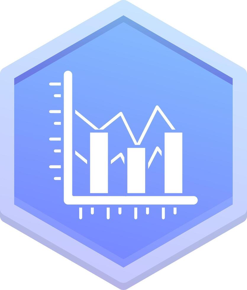 Bar Diagramm Polygon Symbol vektor