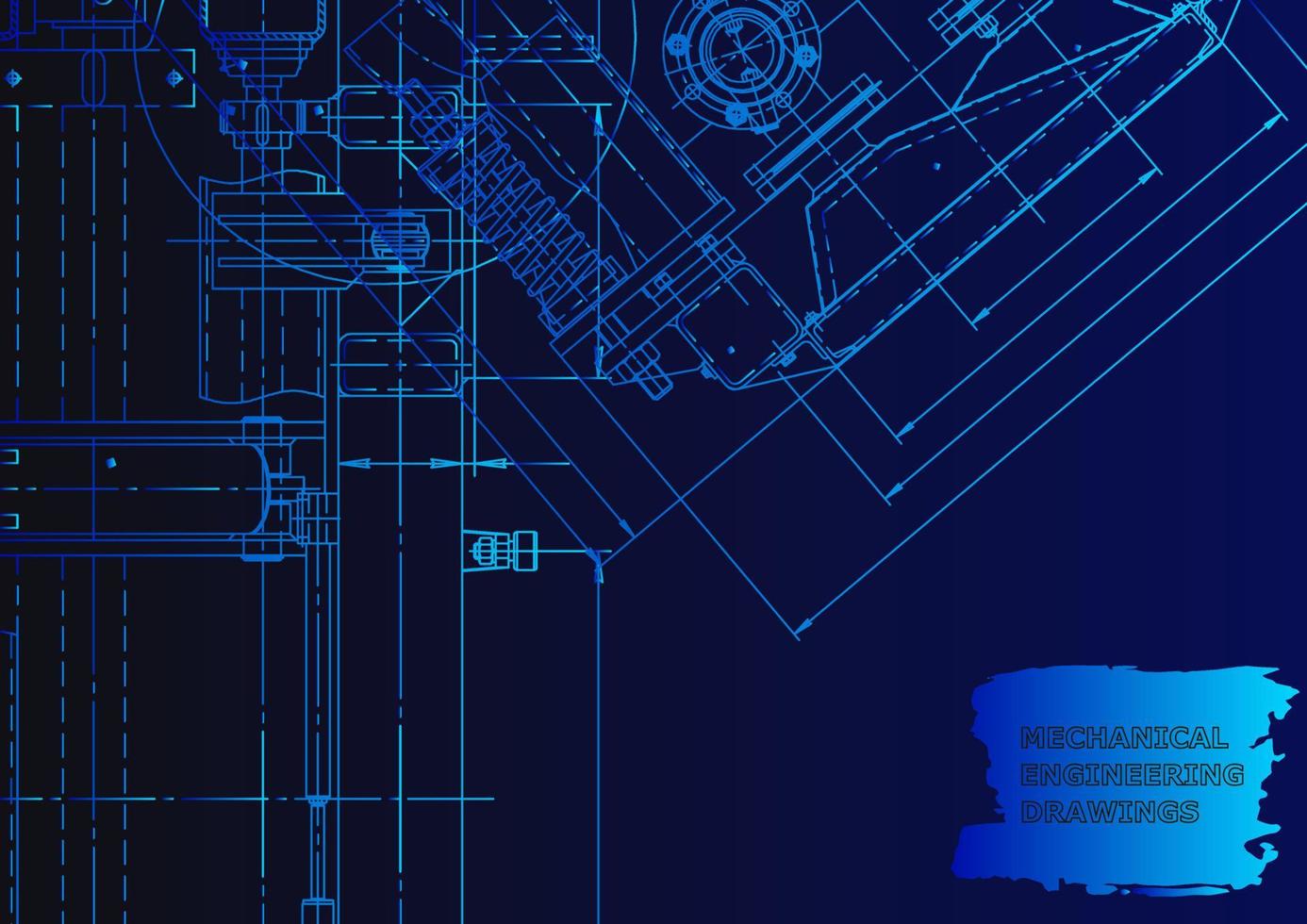 Maschinenbauindustrie. Computergestützte Konstruktionssysteme vektor