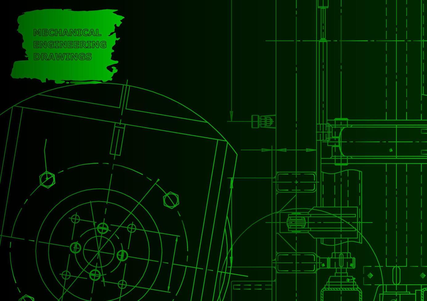 mechanischer Instrumentenbau. technischer abstrakter Hintergrund vektor