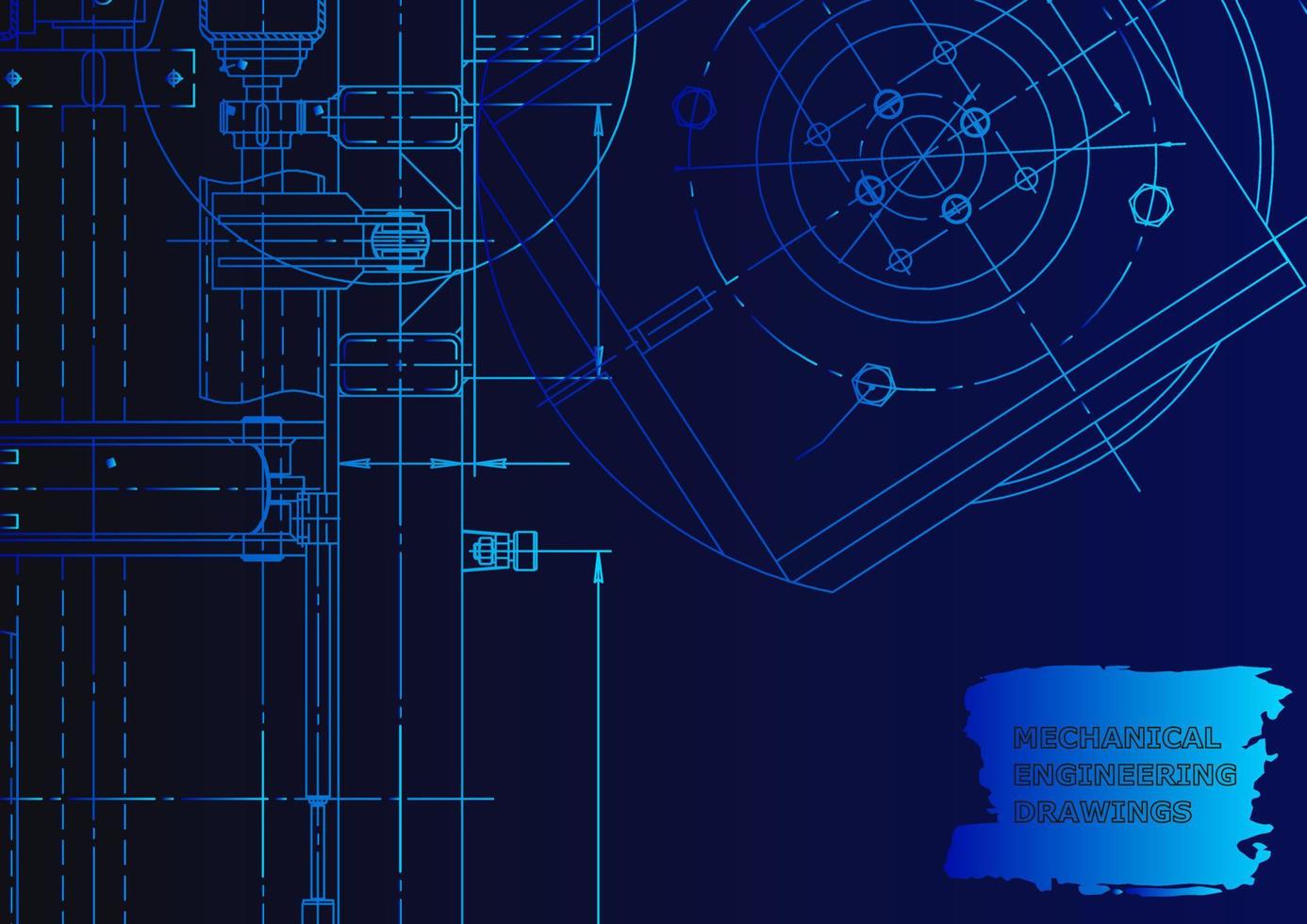 mechanischer Instrumentenbau. technischer abstrakter Hintergrund vektor