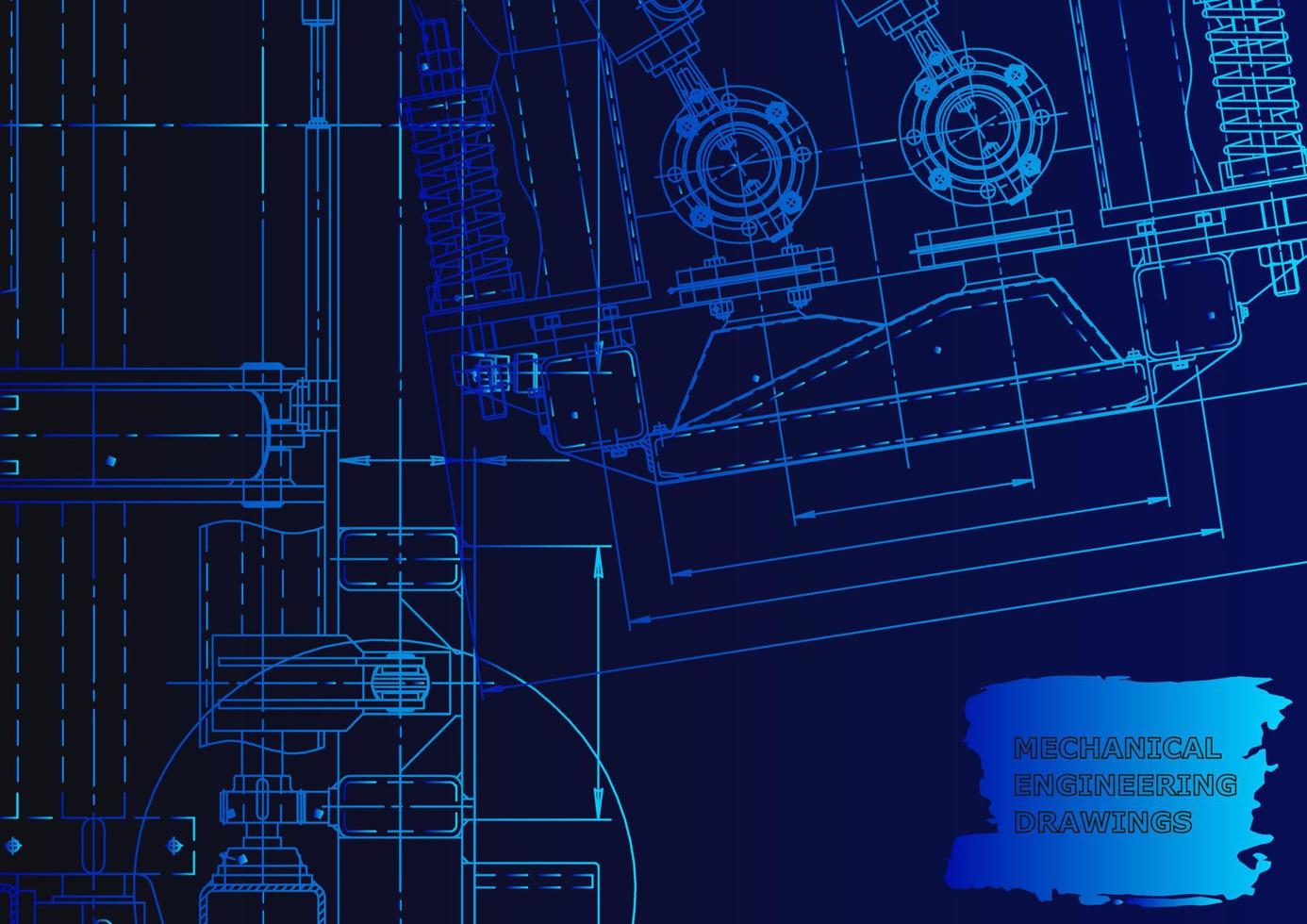 Abdeckung, Flyer, Banner. Vektor-Engineering-Illustration vektor