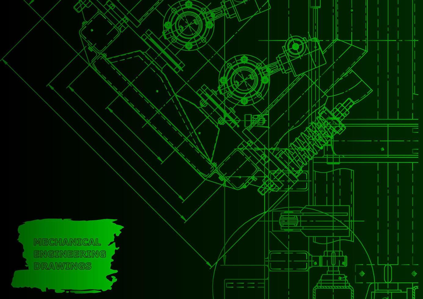 Maschinenbauindustrie. Computergestützte Konstruktionssysteme vektor