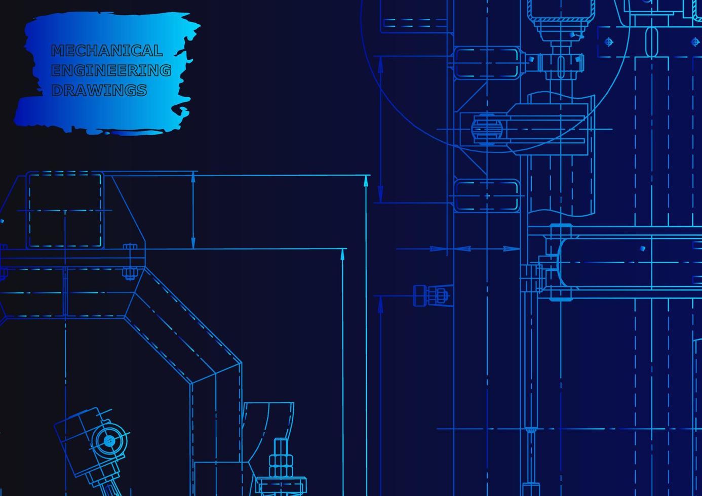 Abdeckung, Flyer, Banner. Vektor-Engineering-Illustration vektor