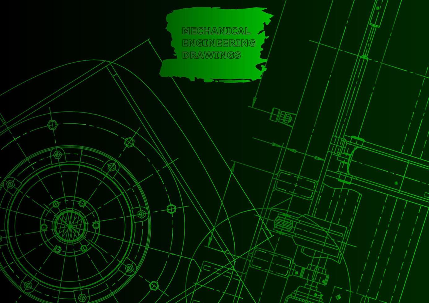 skizzieren. Vektor-Engineering-Illustration. Computergestützte Konstruktionssysteme vektor