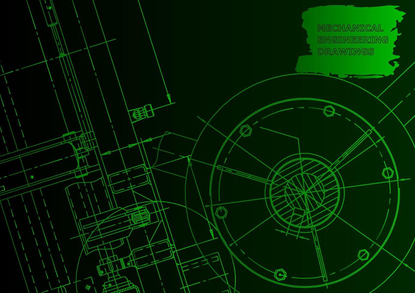 mechanischer Instrumentenbau. technischer abstrakter Hintergrund vektor