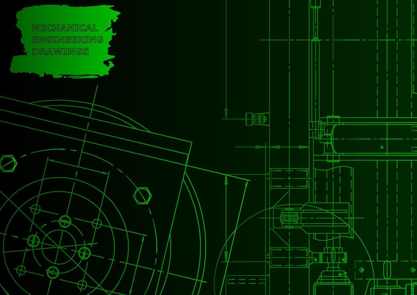 mechanischer Instrumentenbau. technischer abstrakter Hintergrund vektor