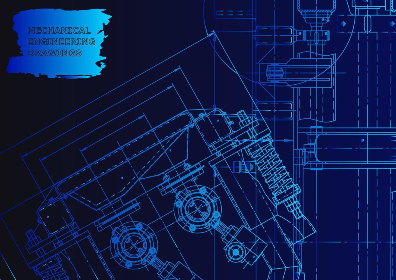 Maschinenbauindustrie. Computergestützte Konstruktionssysteme vektor