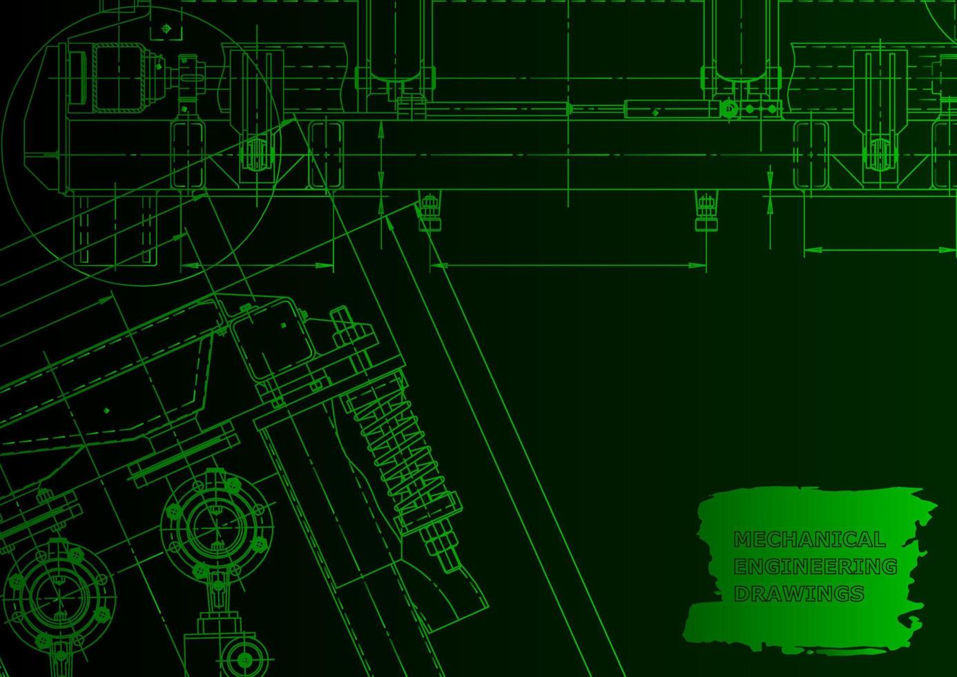 mechanischer Instrumentenbau. technischer abstrakter Hintergrund vektor