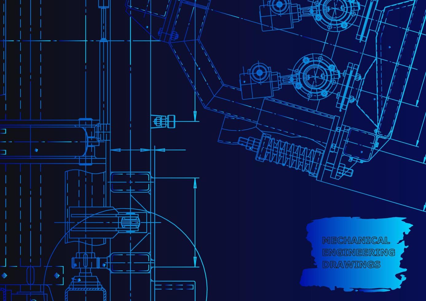 Abdeckung, Flyer, Banner. Vektor-Engineering-Illustration vektor