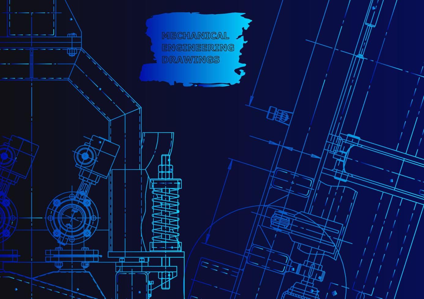 mechanischer Instrumentenbau. technischer abstrakter Hintergrund vektor