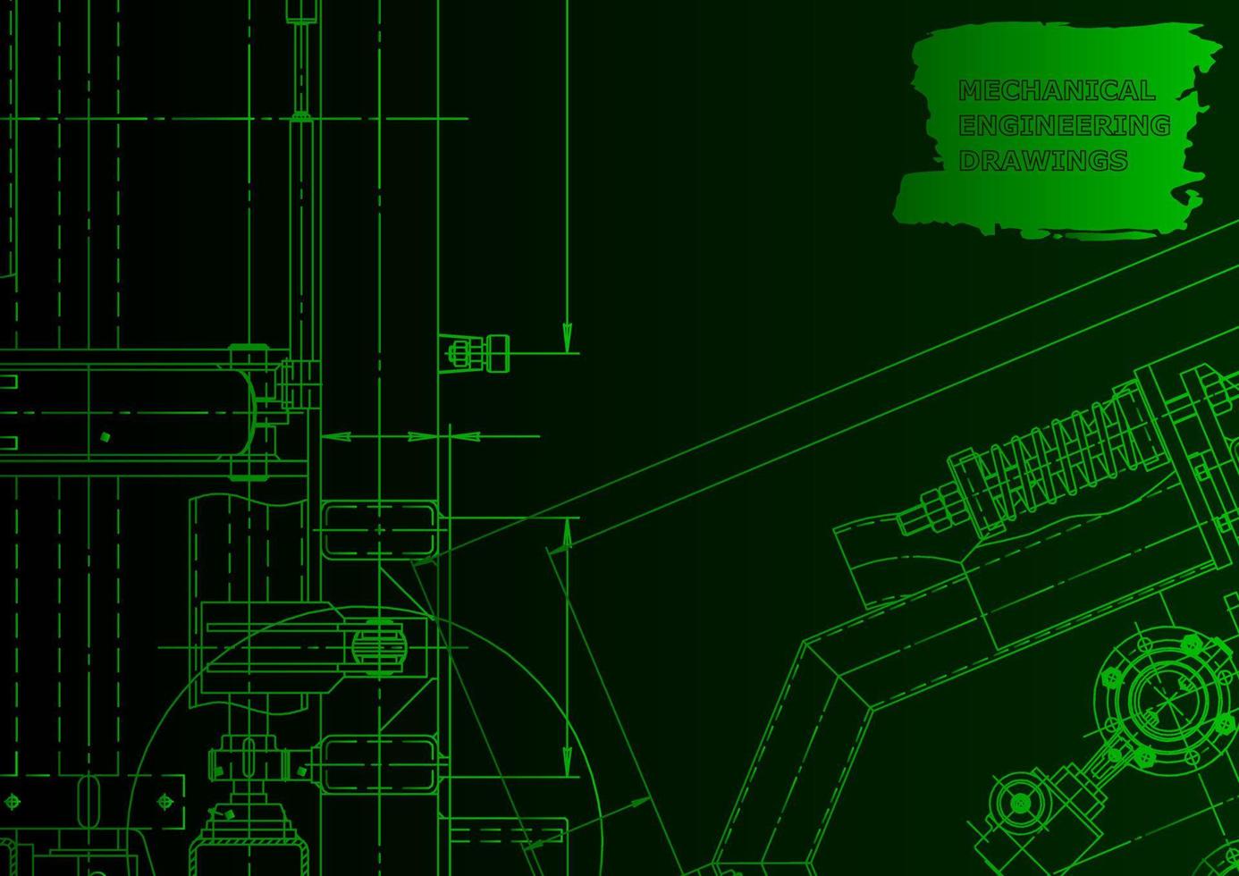 Computergestützte Konstruktionssysteme. technische Illustrationen, Hintergrund vektor