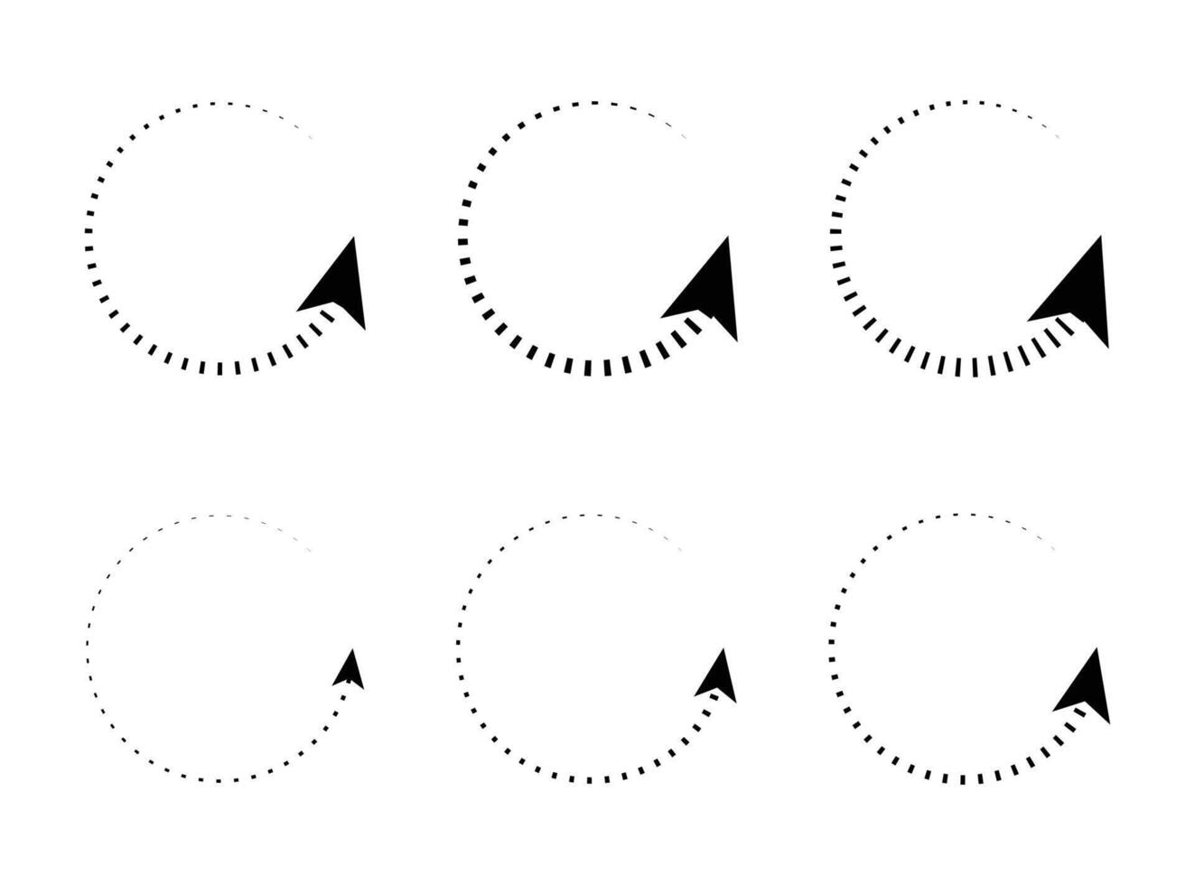 refresh ikon eller symbol, omstart ikon cirkel pil symboliserar vektor. vektor