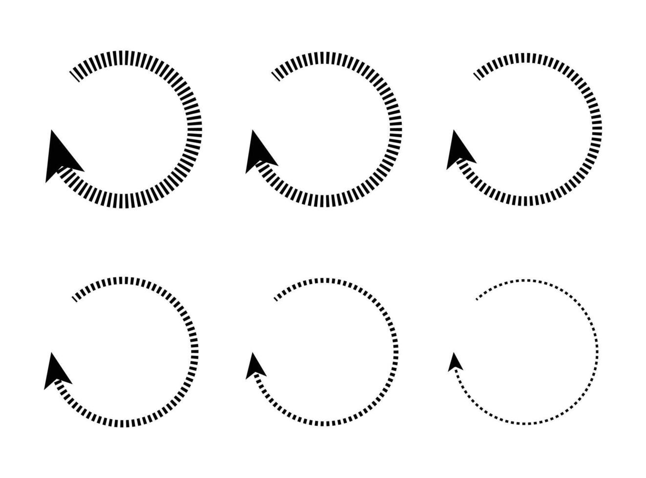 Aktualisierung Symbol oder Symbol, neu starten Symbol Kreis Pfeil symbolisiert Vektor. vektor