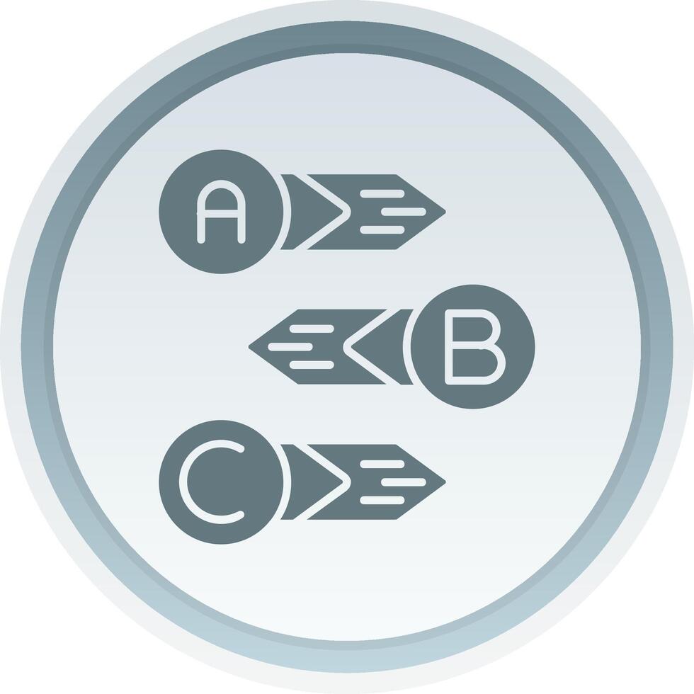 Diagramm solide Taste Symbol vektor