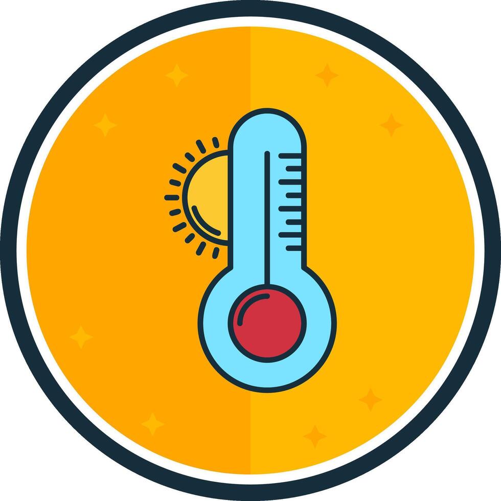 Wetter gefüllt Vers Symbol vektor