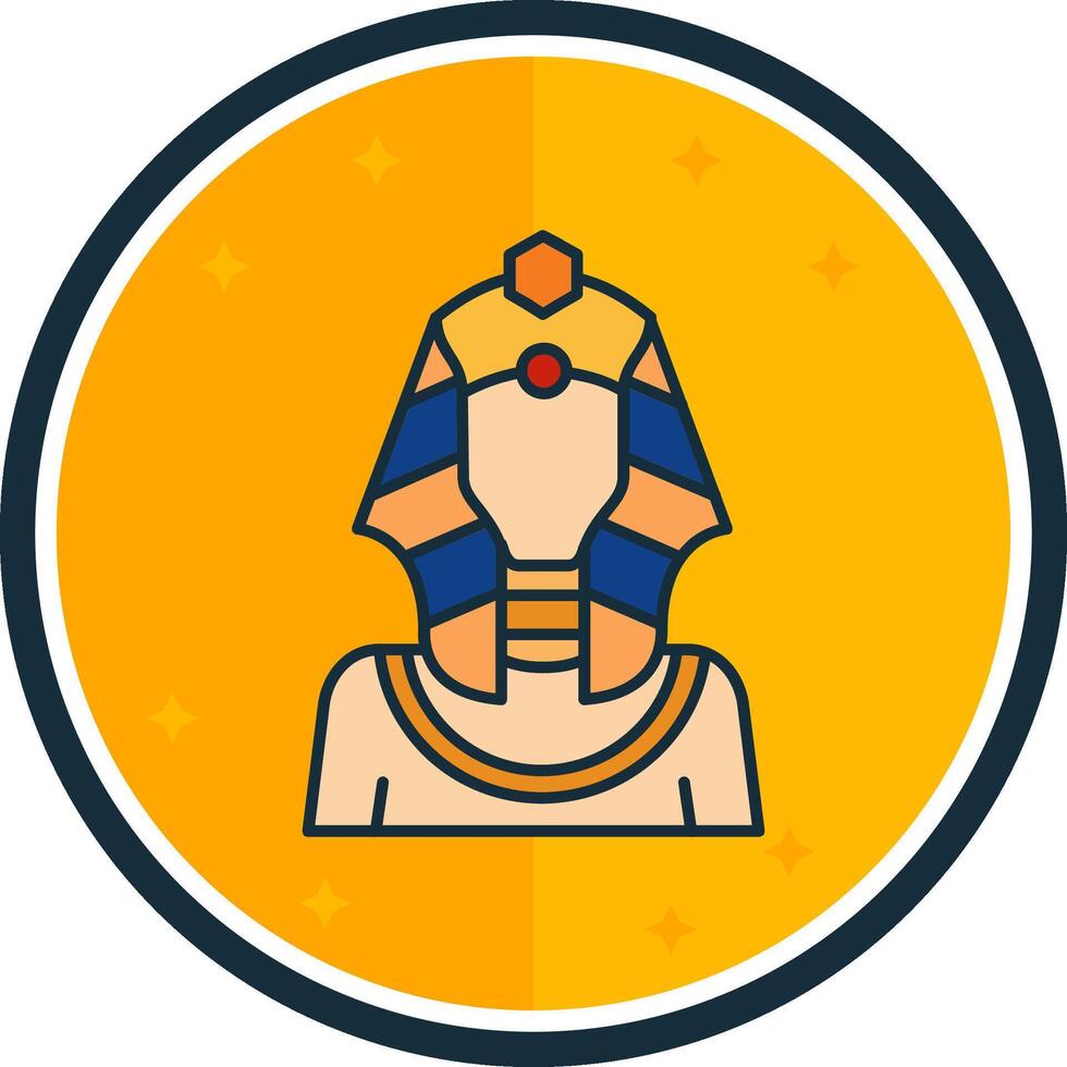 farao fylld vers ikon vektor