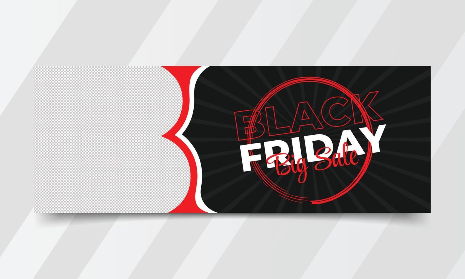 Black Friday Social Media Sale Titelbild und Black Friday Webbanner vektor