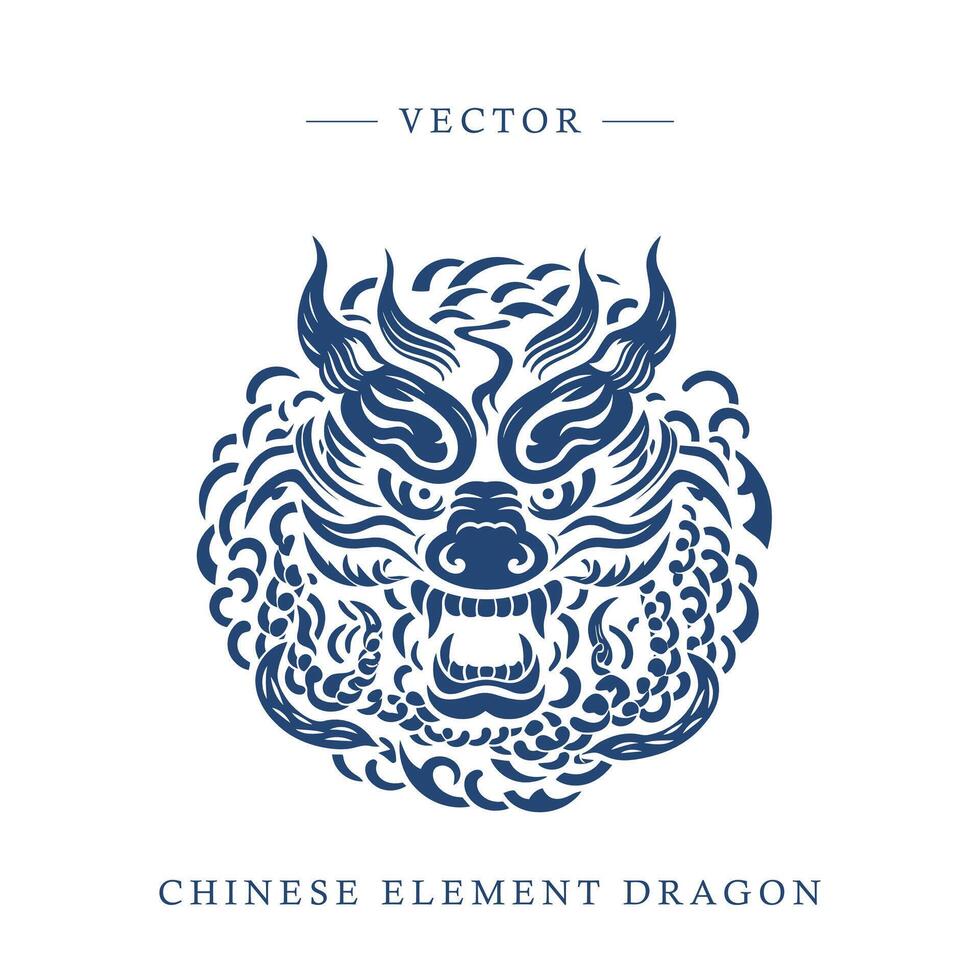 Chinesisch Neu Jahr von das Drachen 2024 vektor