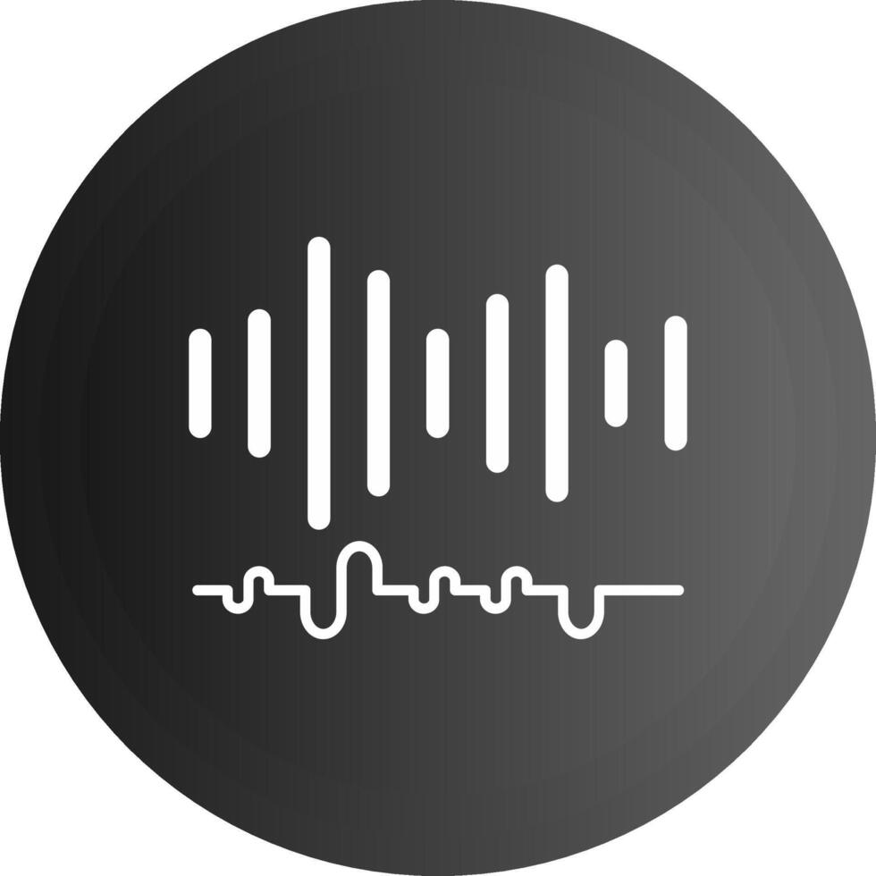 Audio- solide schwarz Symbol vektor