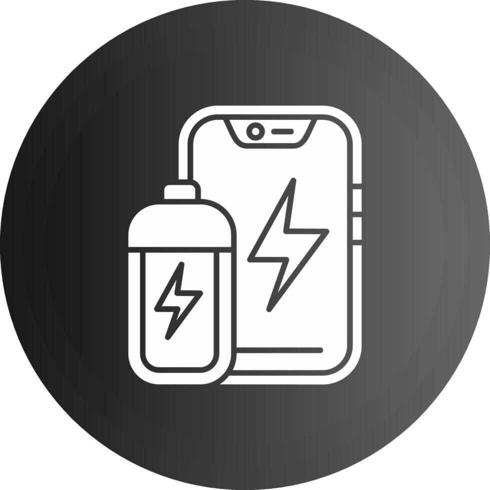 batteri fast svart ikon vektor