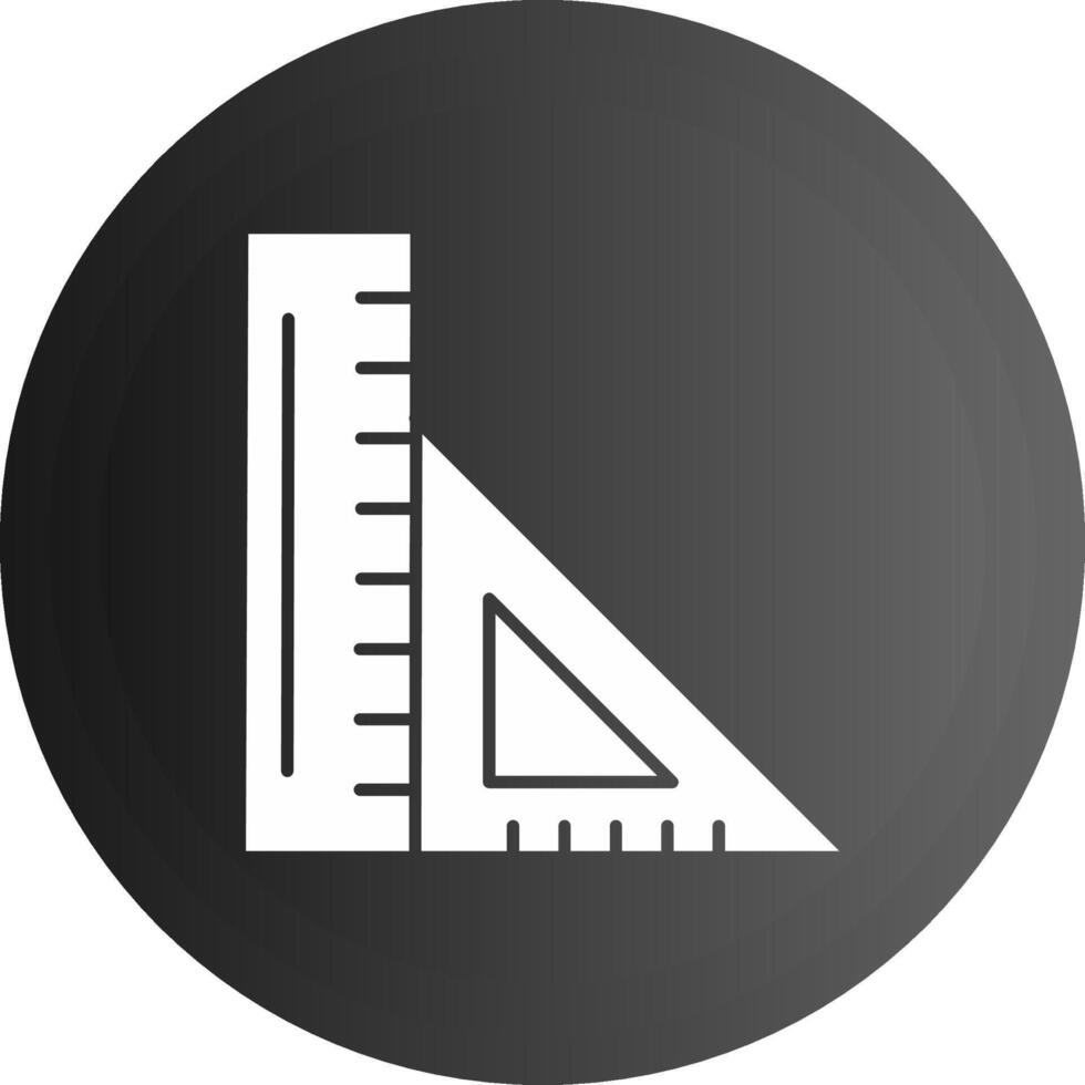 Lineal solide schwarz Symbol vektor