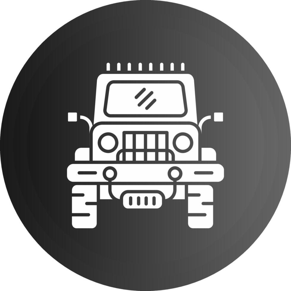 Jeep solide schwarz Symbol vektor