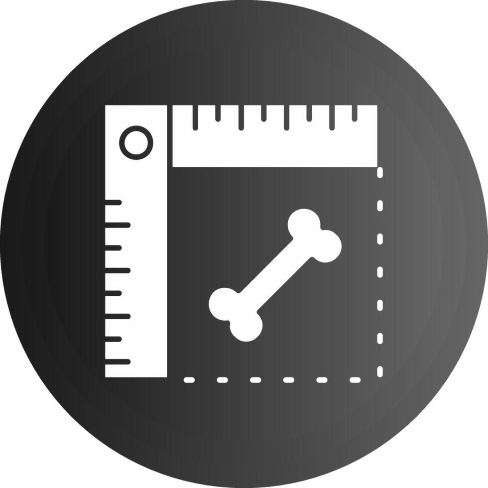 Lineal solide schwarz Symbol vektor