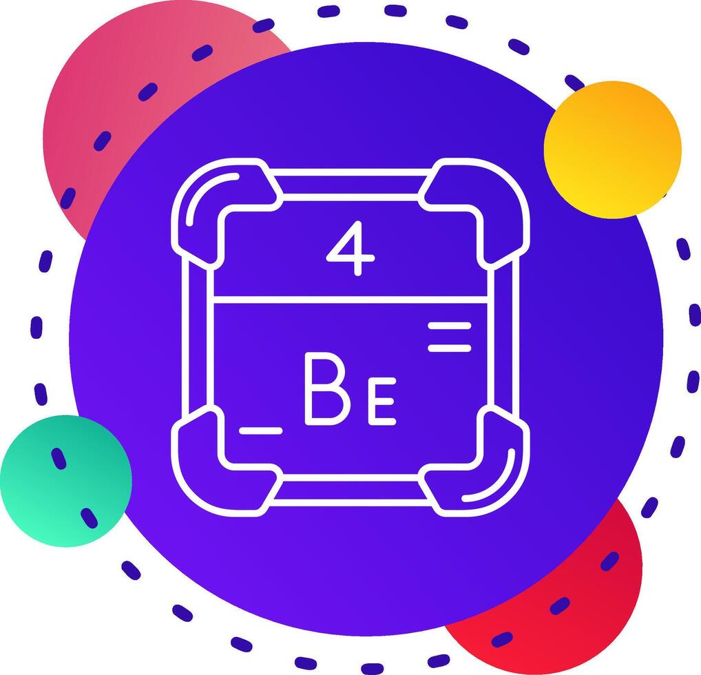 Beryllium abstrat bg Symbol vektor