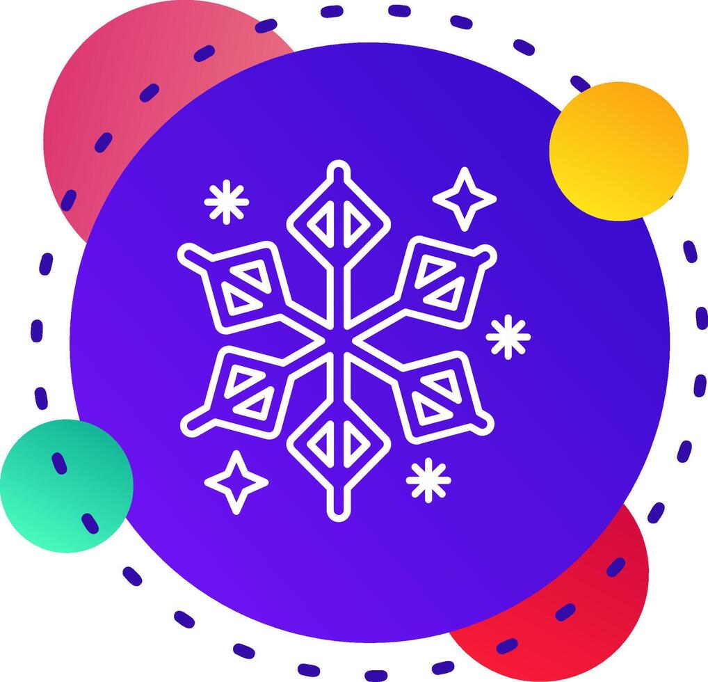 vinter- abstrat bg ikon vektor