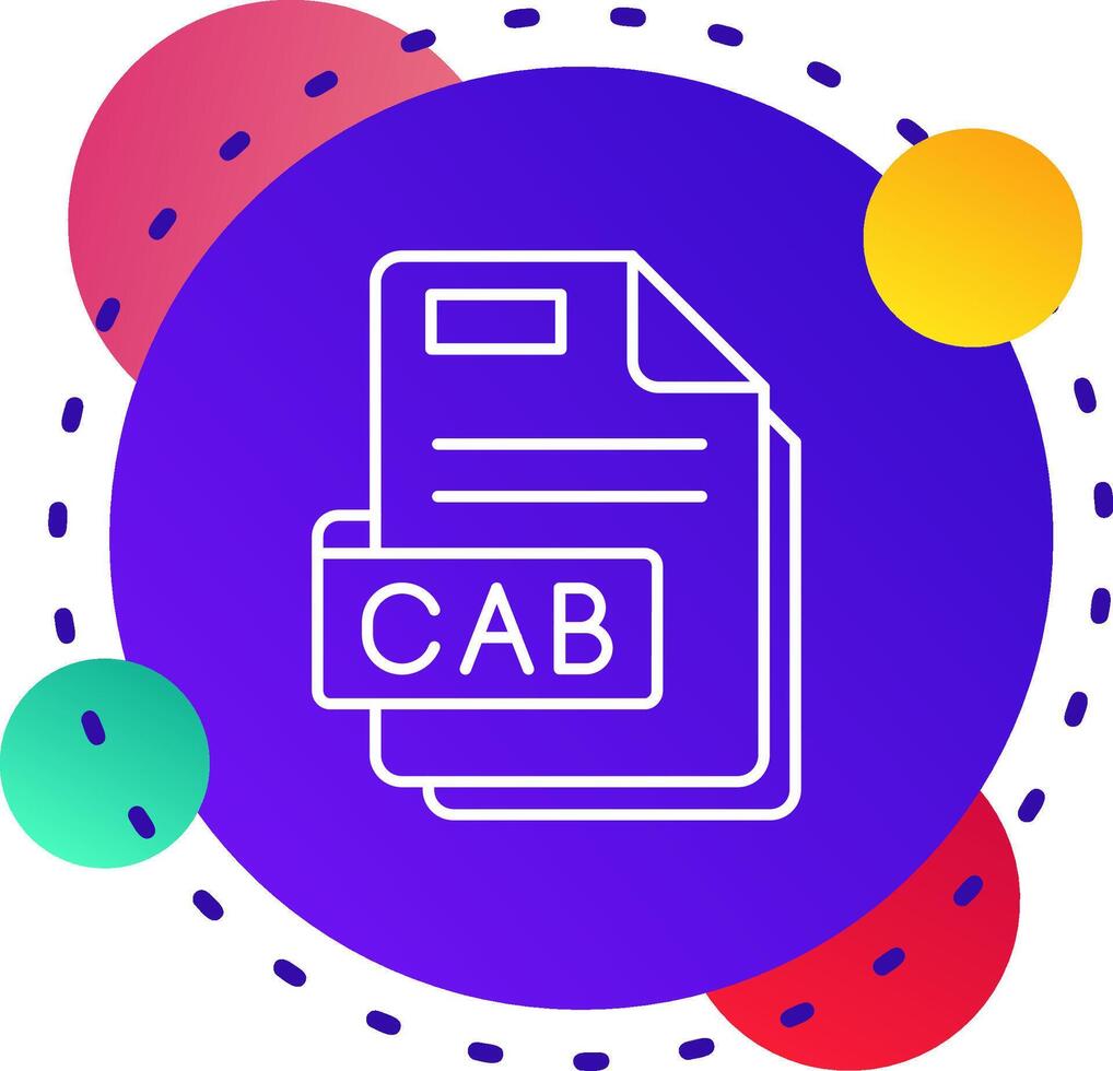 cab abstrat bg ikon vektor