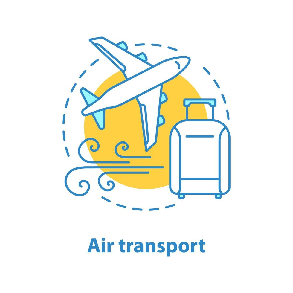 flygplats koncept ikon. flygtransport idé tunn linje illustration. flygbolagets flygning. vektor isolerade konturritning