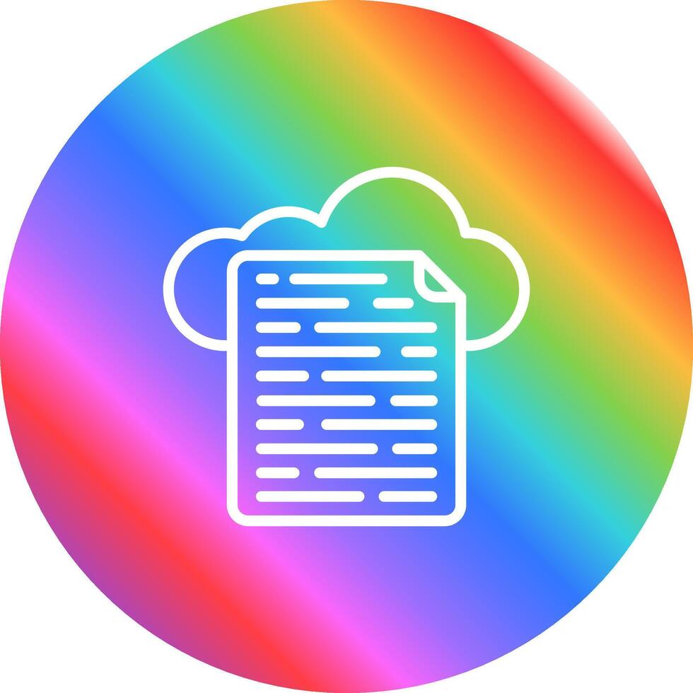 Cloud-Datenvektorsymbol vektor