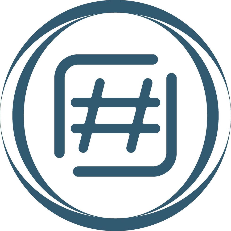 Hashtag-Vektorsymbol vektor
