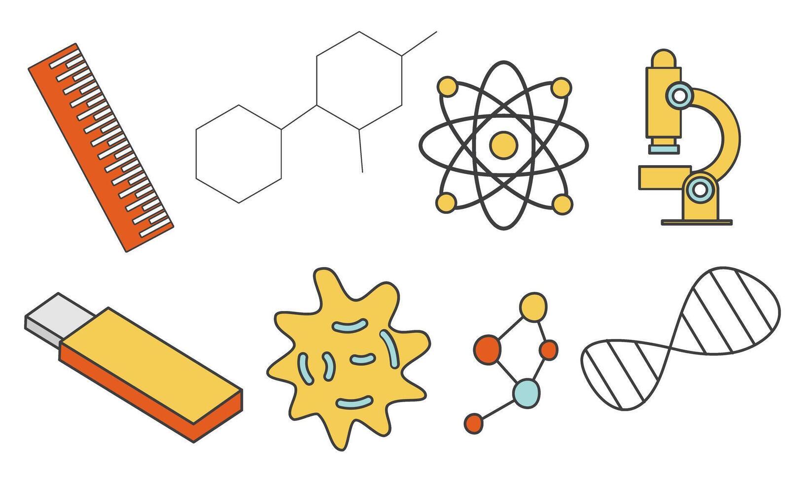 Jahrgang Wissenschaft Bildung Hintergrund Vektor