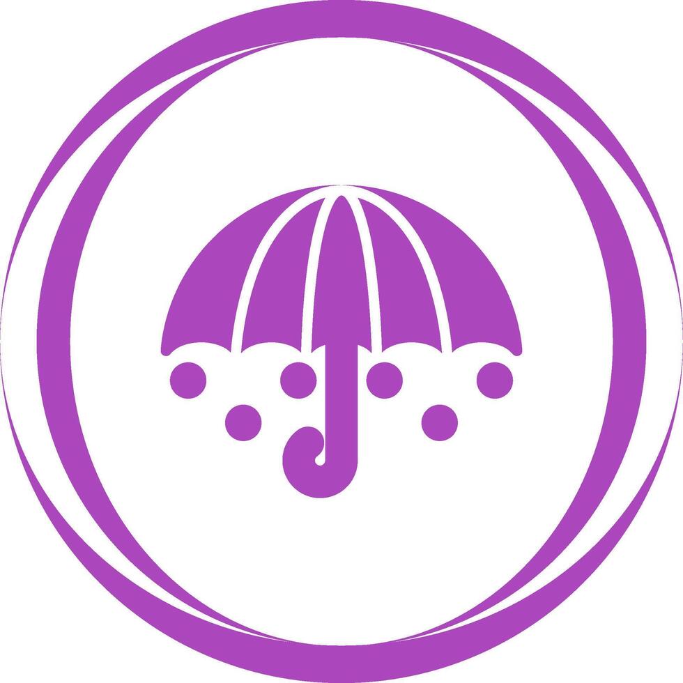 Regenschirm-Vektor-Symbol vektor