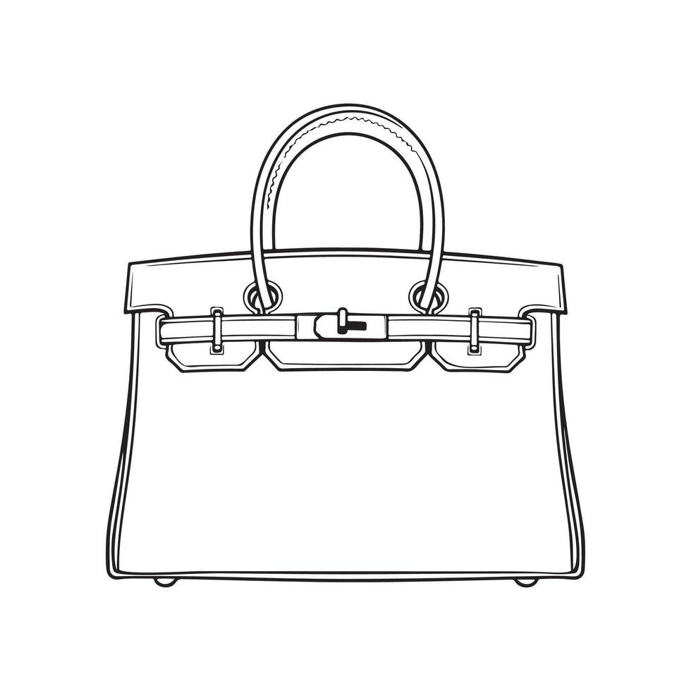 Frauen Mode Tasche Vektor Illustration Grafik Design Lager Vektor