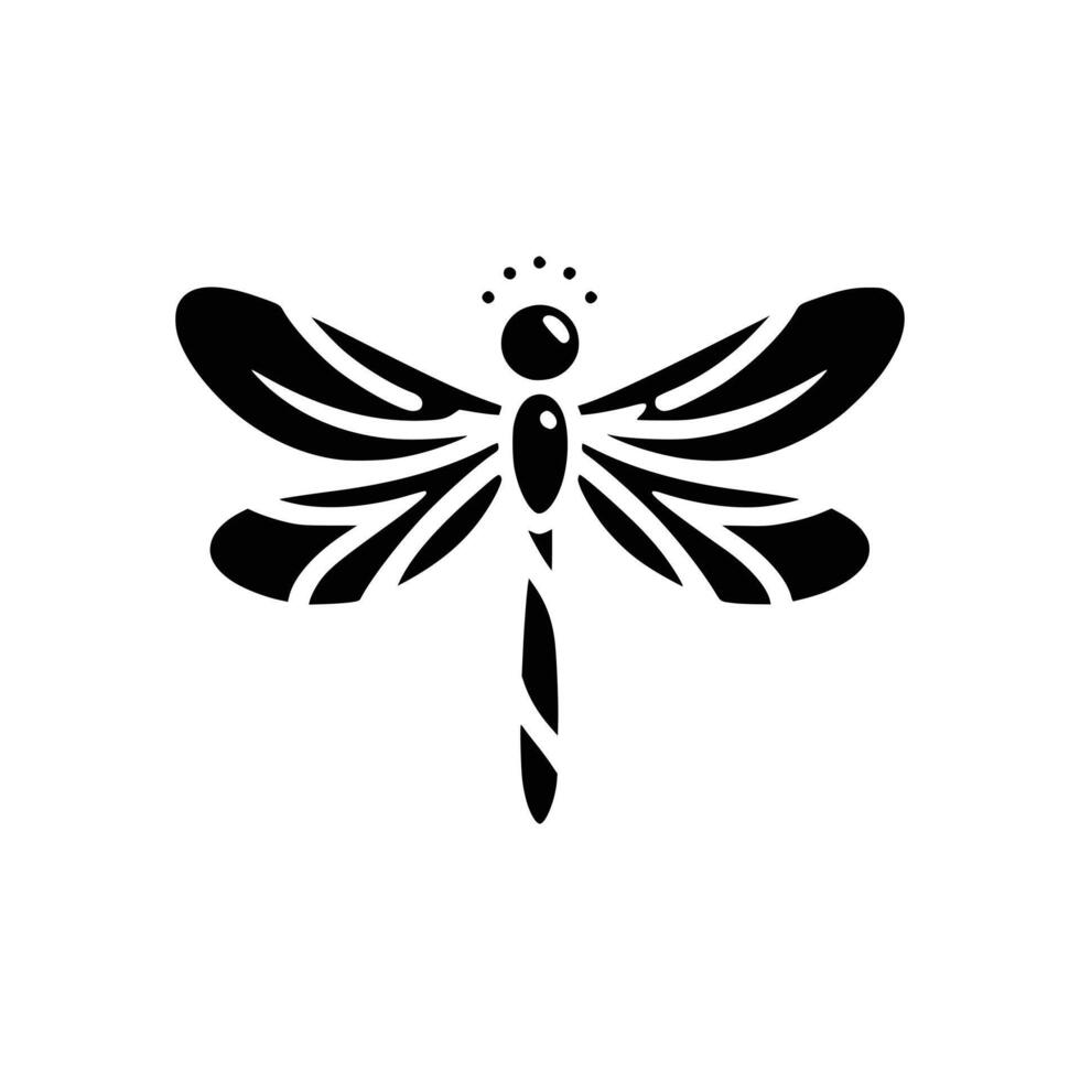schön Libelle Logo Symbol Symbol Vektor Illustration