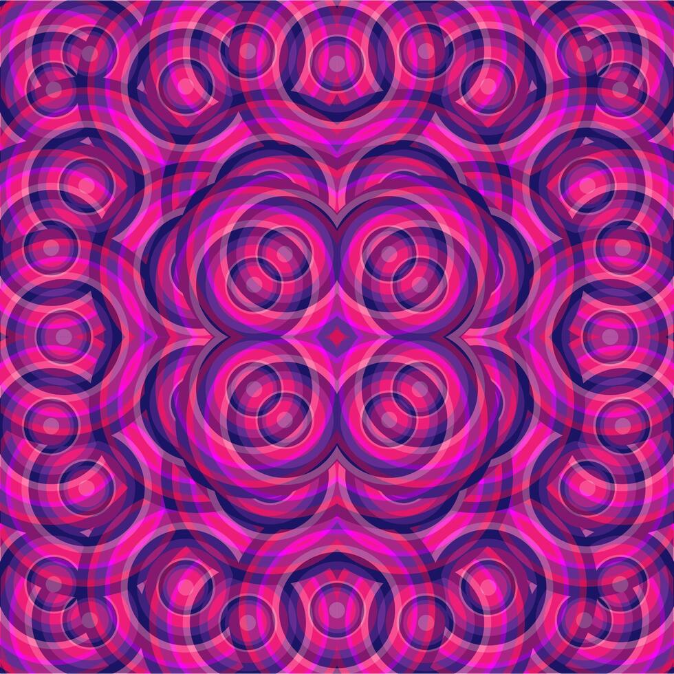abstrakt Hintergrund im das bilden von ein geometrisch Muster von Blau und Rosa Kreise vektor