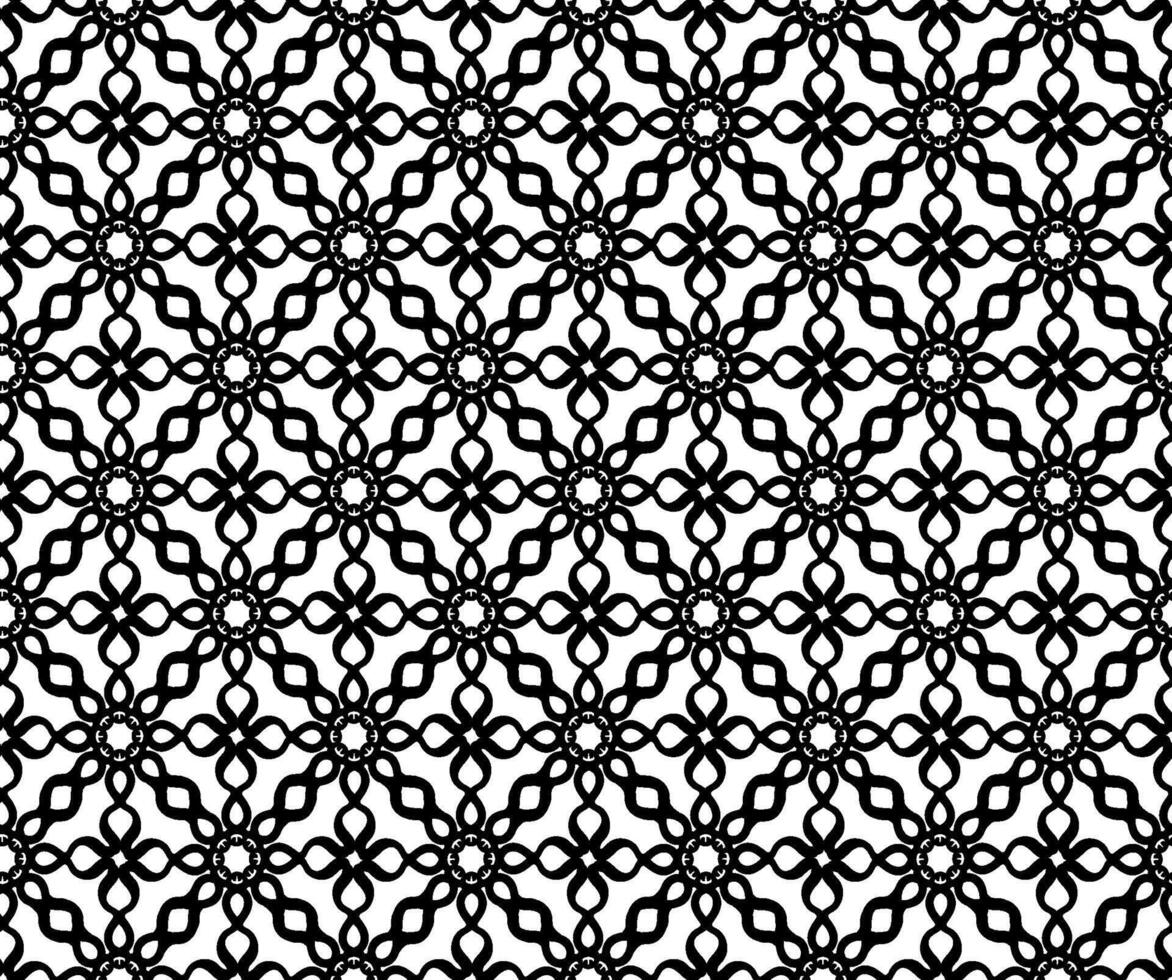 nahtlos Vektor abstrakt Muster im schwarz Farbe auf ein Weiß Hintergrund