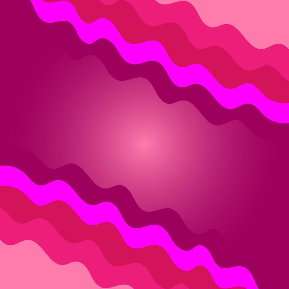 abstrakt Hintergrund im das bilden von ein Vektor geometrisch Muster von wellig Linien im Rosa Farbe